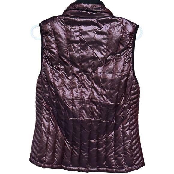 Women’s Metallic Plum Calvin Klein Performance Premium Down Filled Double Zipper - Picture 5 of 8